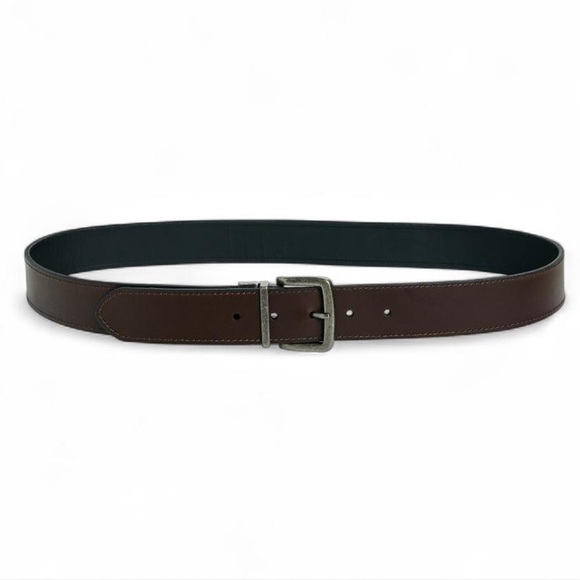 NWT Men's Genuine Leather Reversible Brown/Black Belt Size 38